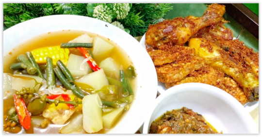 sayur pendamping ayam goreng lengkuas